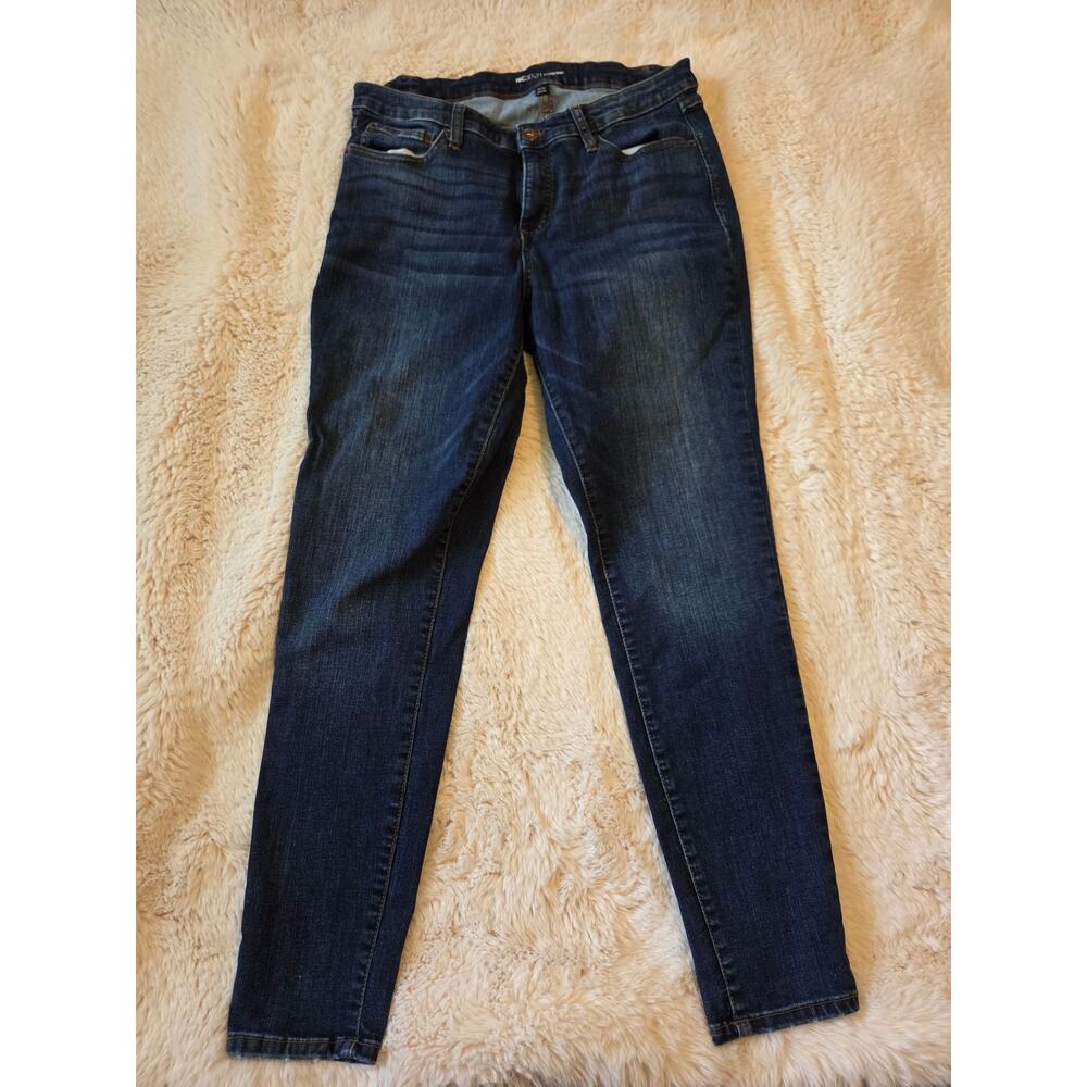 INC Denim Madison Skinny Blue Denim Jeans 14/32 - Picture 2 of 5
